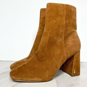 Sam Edelman Codie Brown Suede Ankle Bootie 9 W